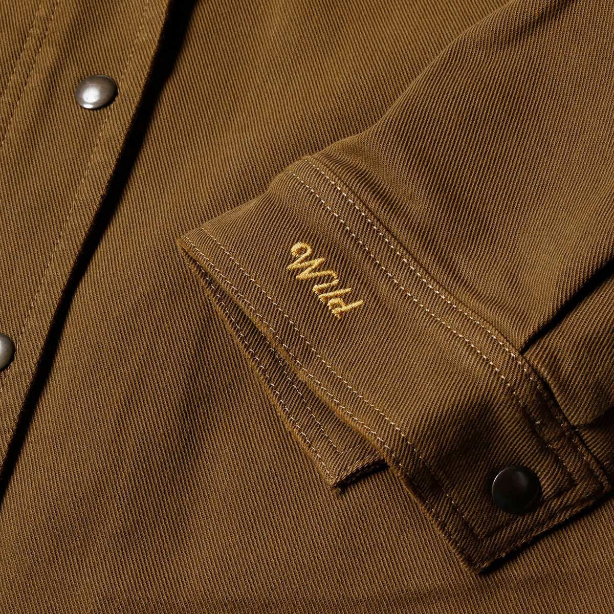 WILDUST｜アーマリス モト ジャケット｜ファブリック｜ダークキャメル