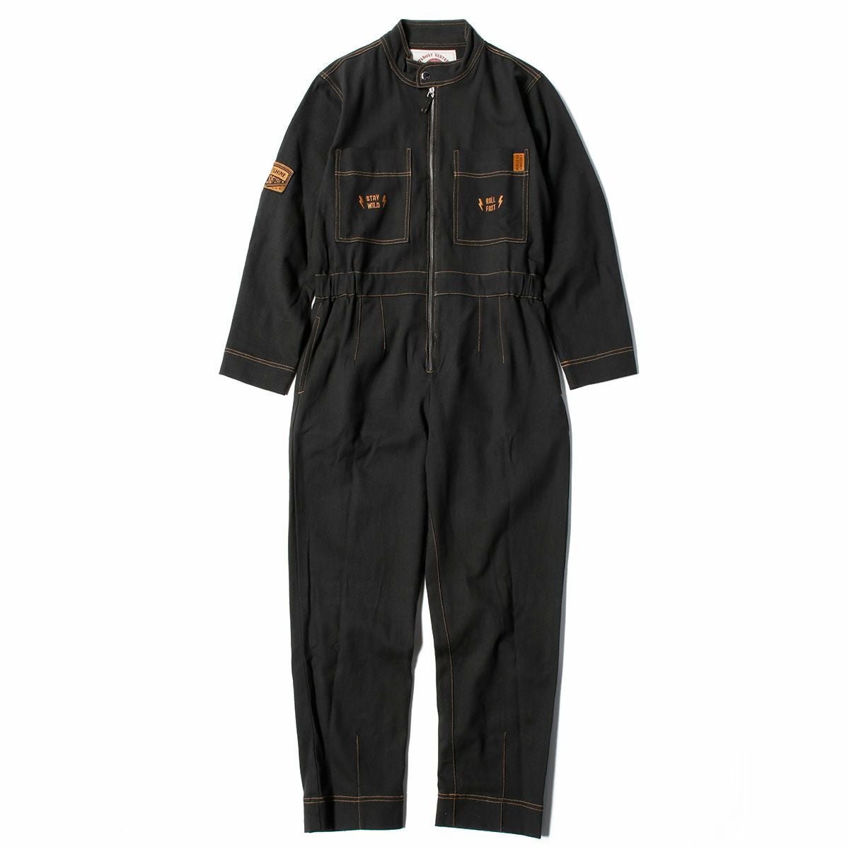 WILDUST｜アビエーター オーバーオール｜ブラック