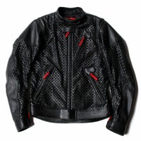 SHINICHIRO ARAKAWA｜パンチング レザー ジャケット｜レザー｜ブラック