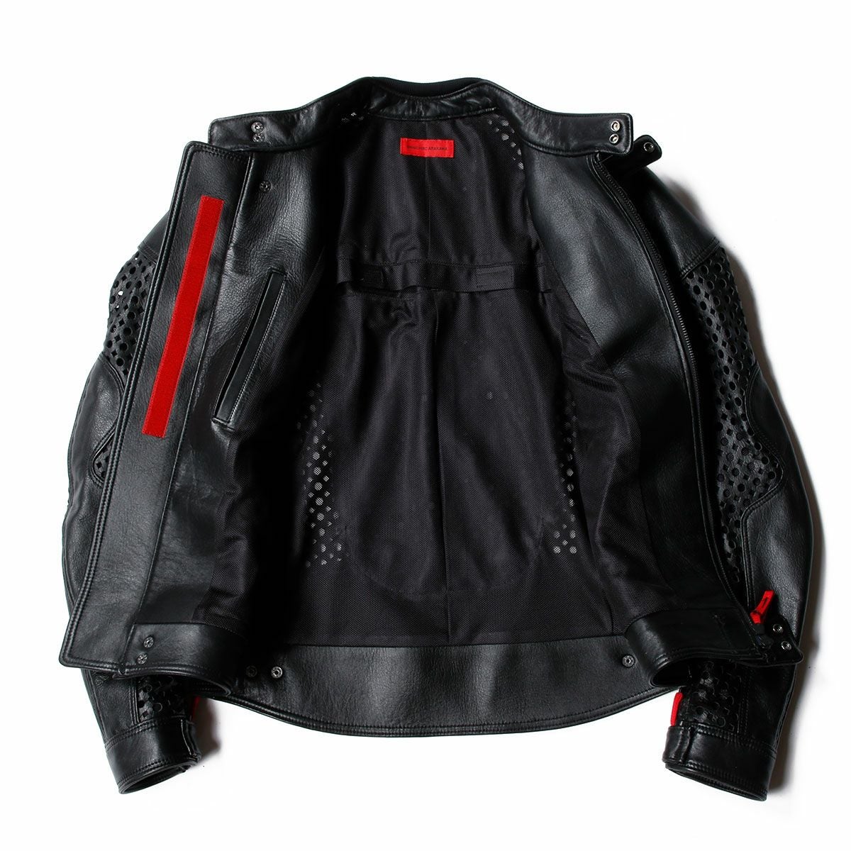SHINICHIRO ARAKAWA｜パンチング レザー ジャケット｜レザー｜ブラック