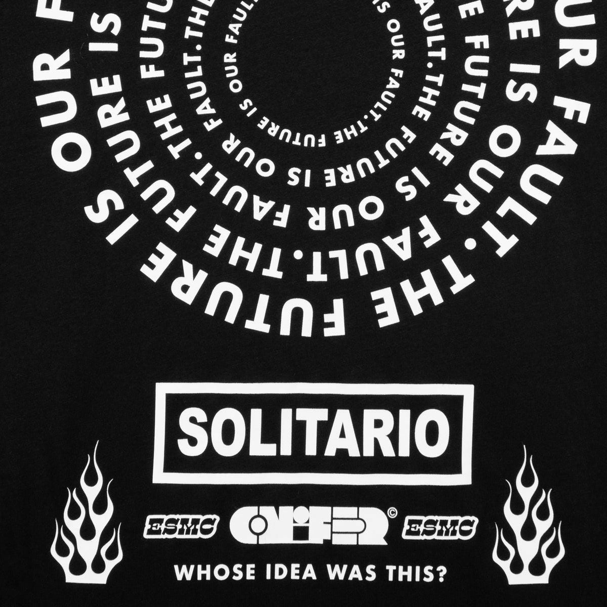 El Solitario｜ファンリス Tシャツ x オーナメントコニファー｜Tシャツ｜ブラック