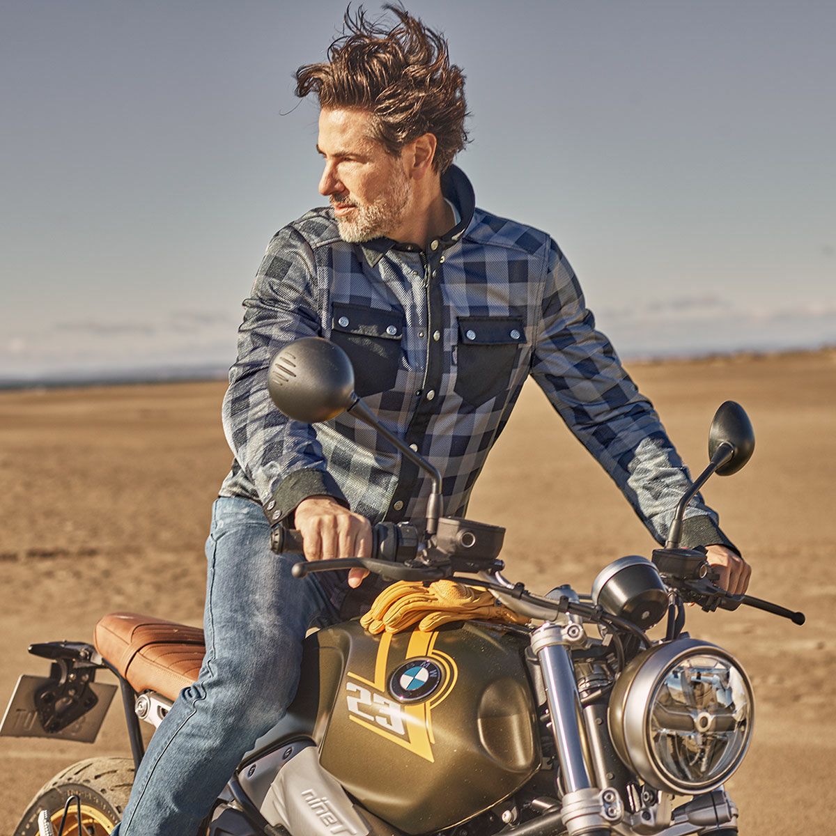 SEGURA｜ヨハン｜メッシュ｜グレー×ブラック｜モデル着用