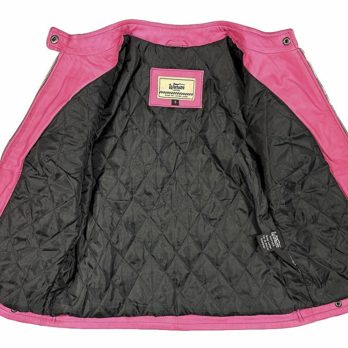 Warson Motors｜グランプリ レザー ジャケット レディ｜アウター｜ダーティーピンク