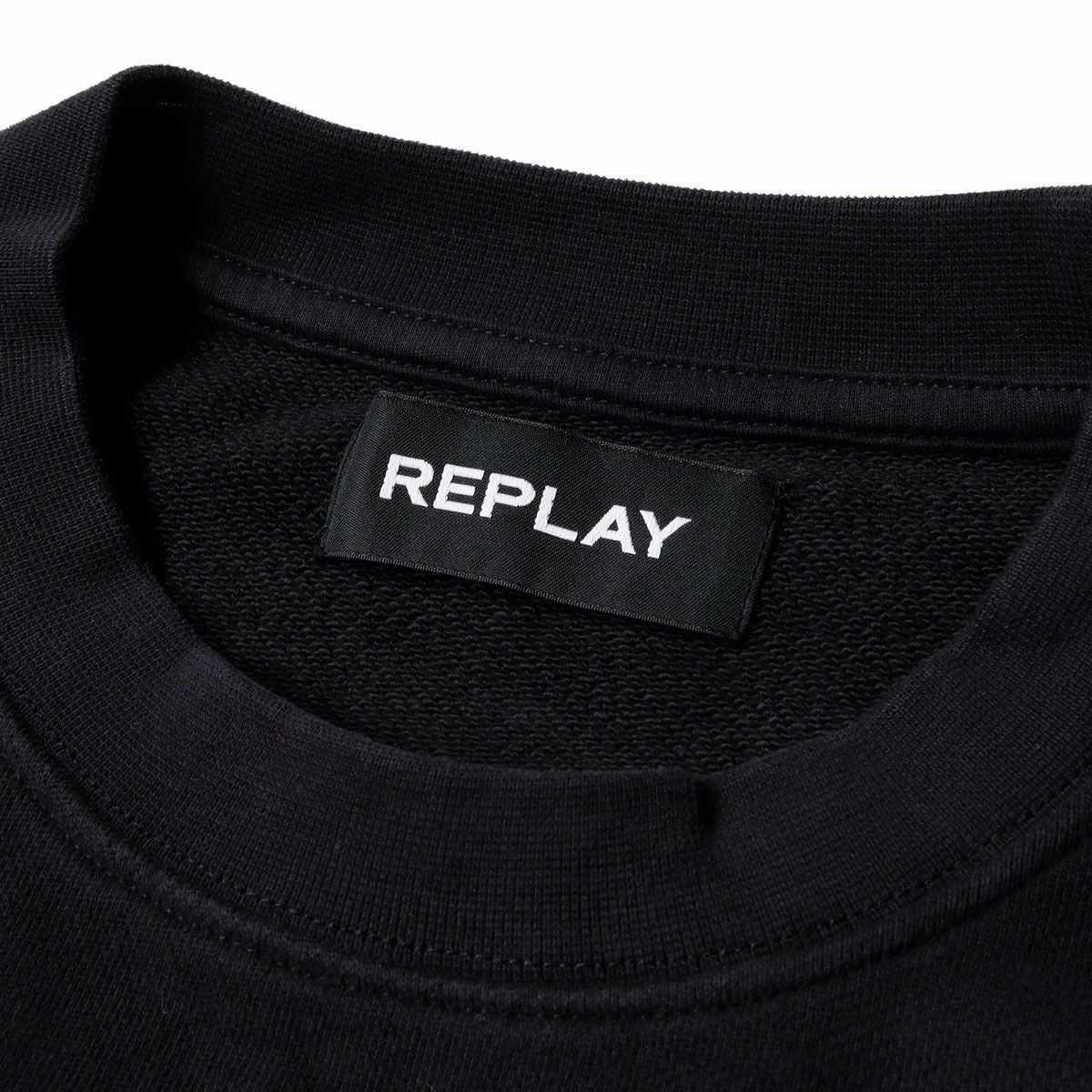 Replay｜ワッペン スウェットシャツ｜ブラック