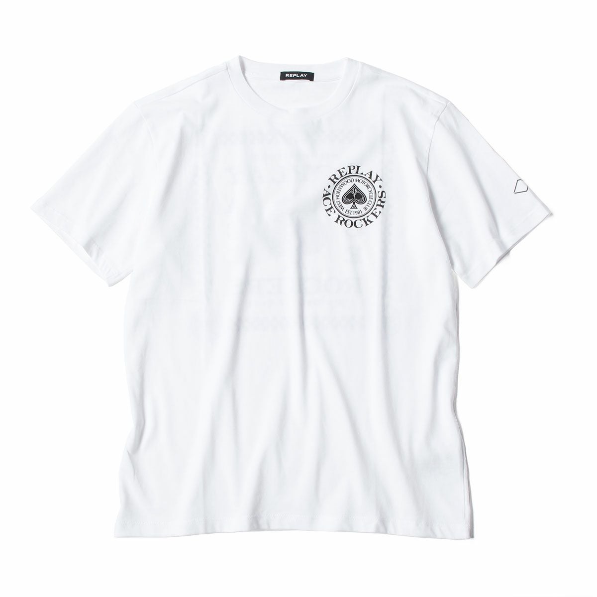 Replay｜モーターサイクル クラブ Tシャツ｜ホワイト