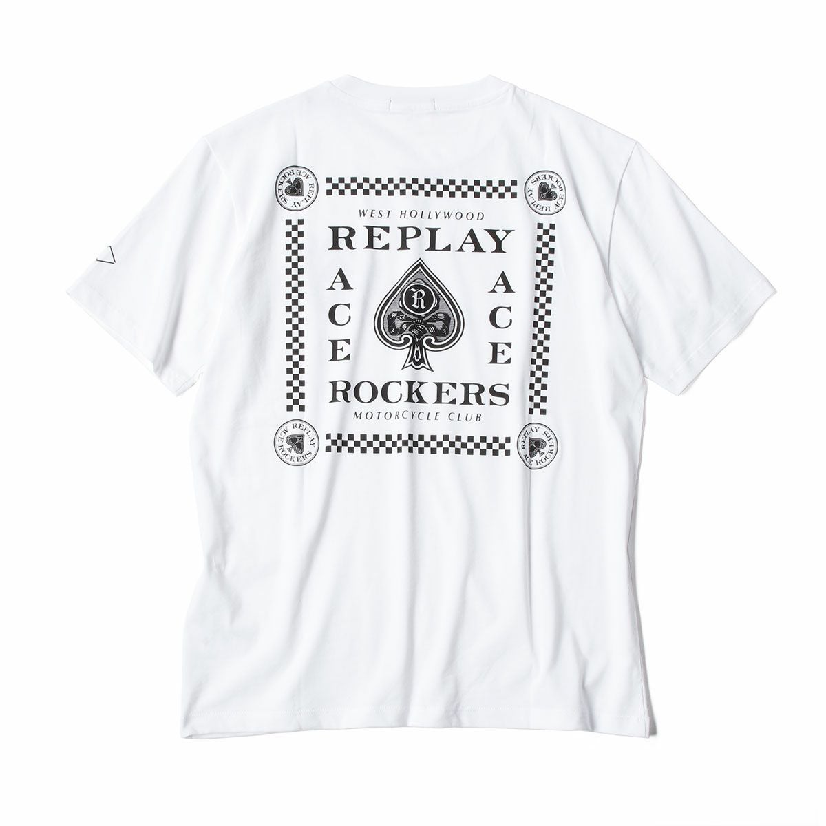 Replay｜モーターサイクル クラブ Tシャツ｜ホワイト