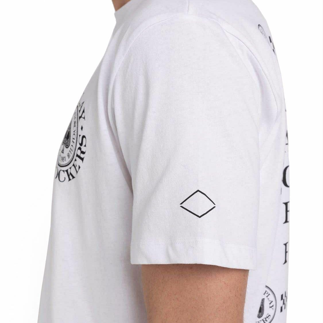 Replay｜モーターサイクル クラブ Tシャツ｜ホワイト｜モデル着用