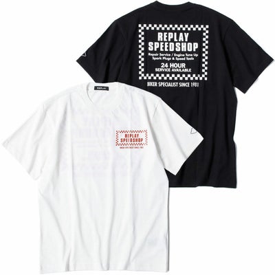 Replay｜バイカー プリント Ｔシャツ｜