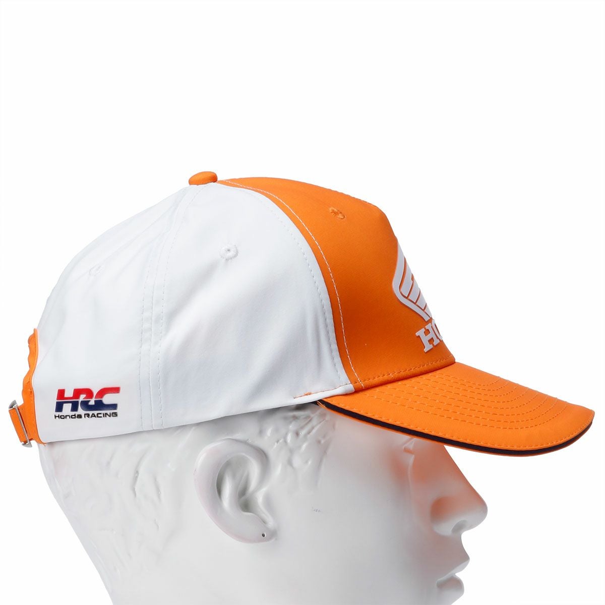 REPSOL HONDA｜レプソル ホンダ ツートン ベースボール キャップ｜帽子｜ホワイト×オレンジ｜着用