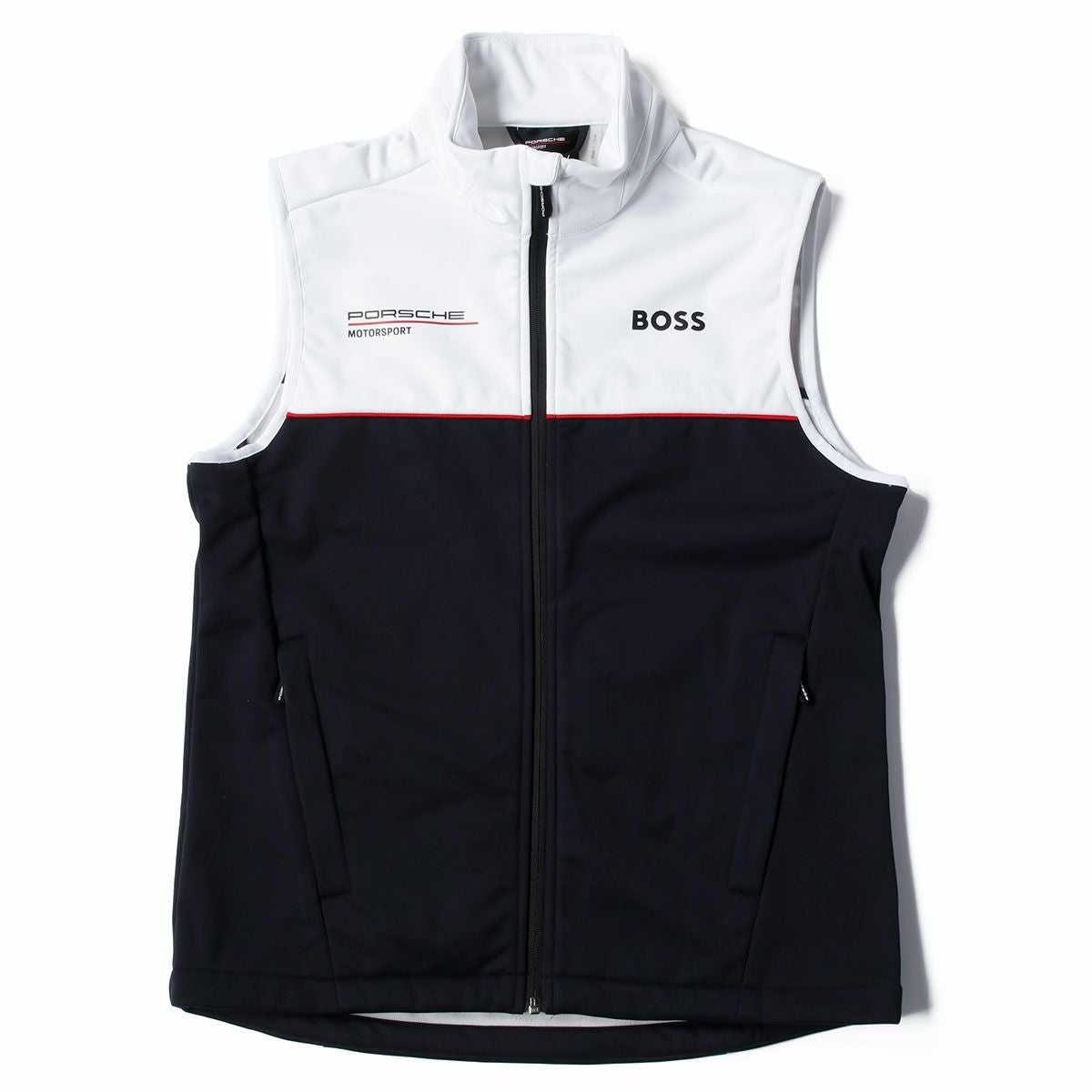 PORSCHE｜ポルシェ RP チーム ジレ｜ベスト｜ブラック×ホワイト