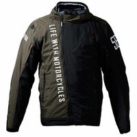 56design｜スラッシュ ジャケット｜ファブリック｜ブラック×オリーブ