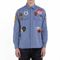 Replay｜コットンツイル パッチ シャツ｜