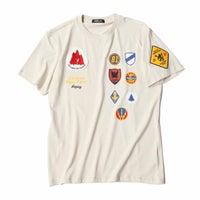 Replay｜クルーネック パッチ Tシャツ｜ベージュ