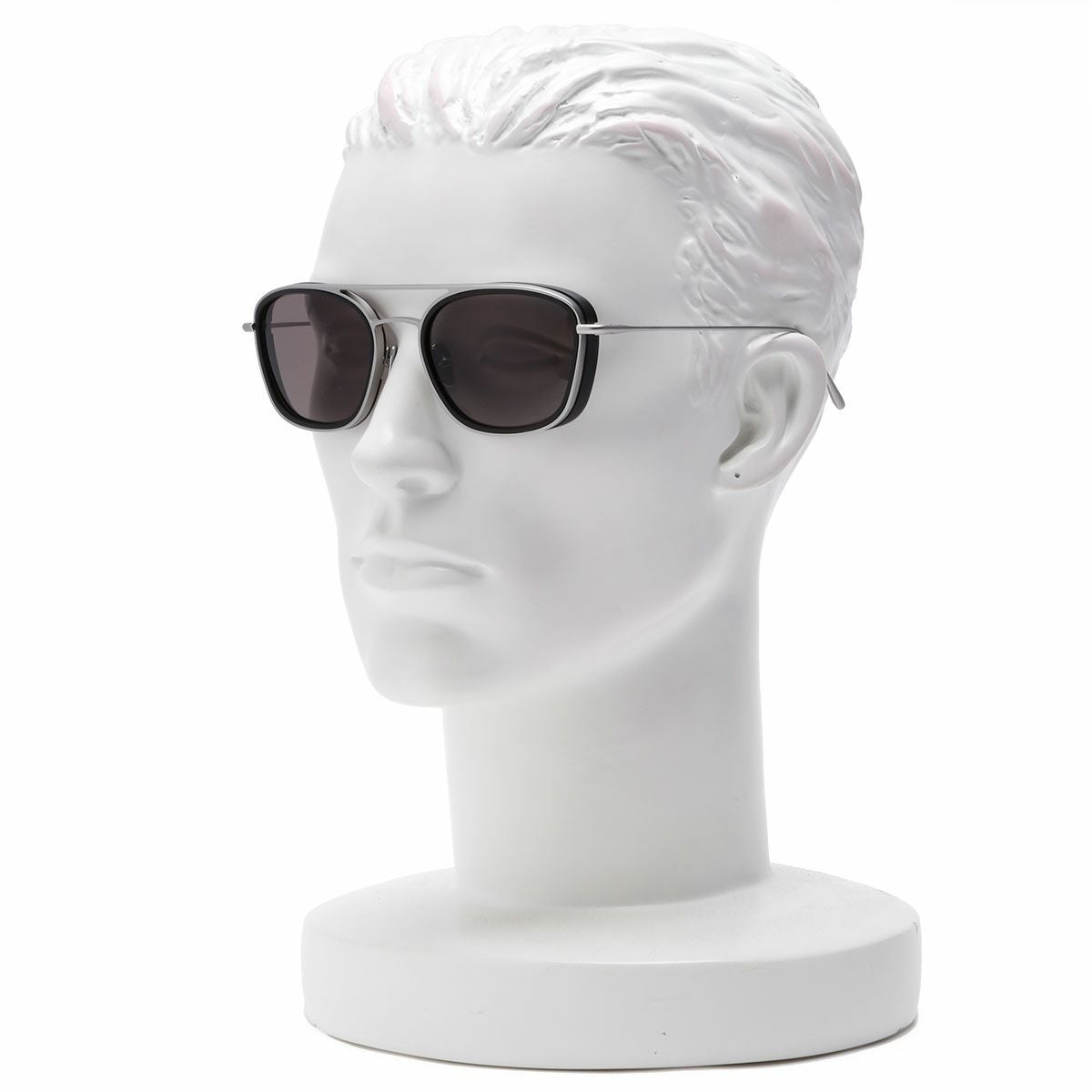 BRETT｜KENNY SUN｜サングラス｜シルバー×ブラック｜着用