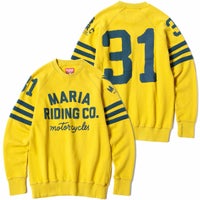 Maria Riding Company｜スペーズ ウィンター スウェットシャツ ペトロール マスタード｜スウェット