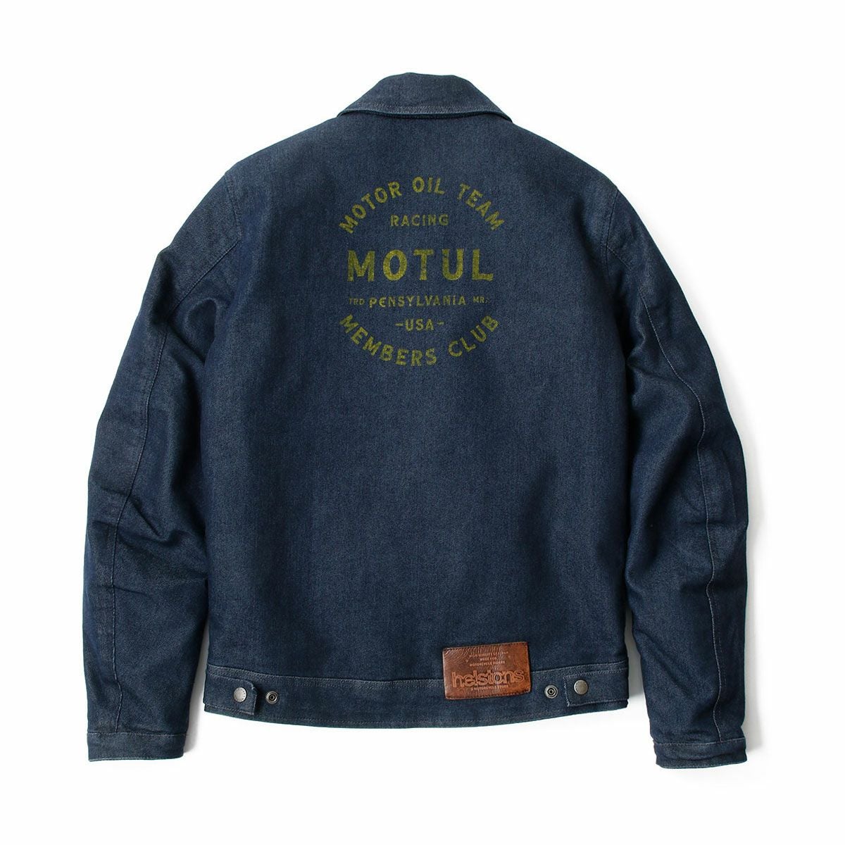 helstons｜メカニック デニム ジャケット｜ファブリック｜ブルー