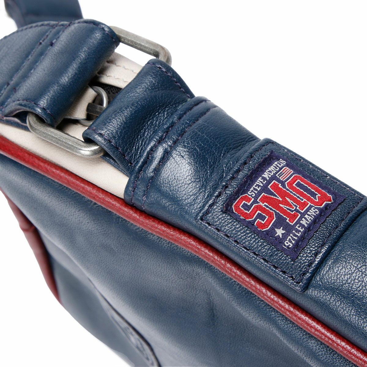 CLASSIC LEGEND MOTORS｜スティーブ・マックィーン WILSON レザー サコッシュバッグ｜ショルダーバッグ｜ロイヤルブルー