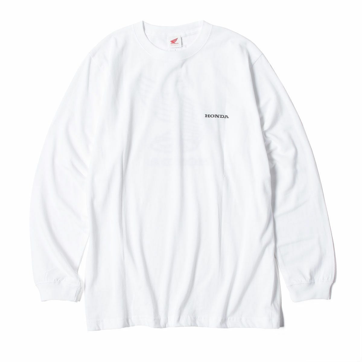 ONWORKS｜HONDAレトロウイングマーク長袖Tシャツ｜ロングスリーブ｜ホワイト