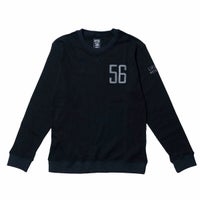 56design｜56 サーマル ワッフル｜ロングスリーブ｜ブラック