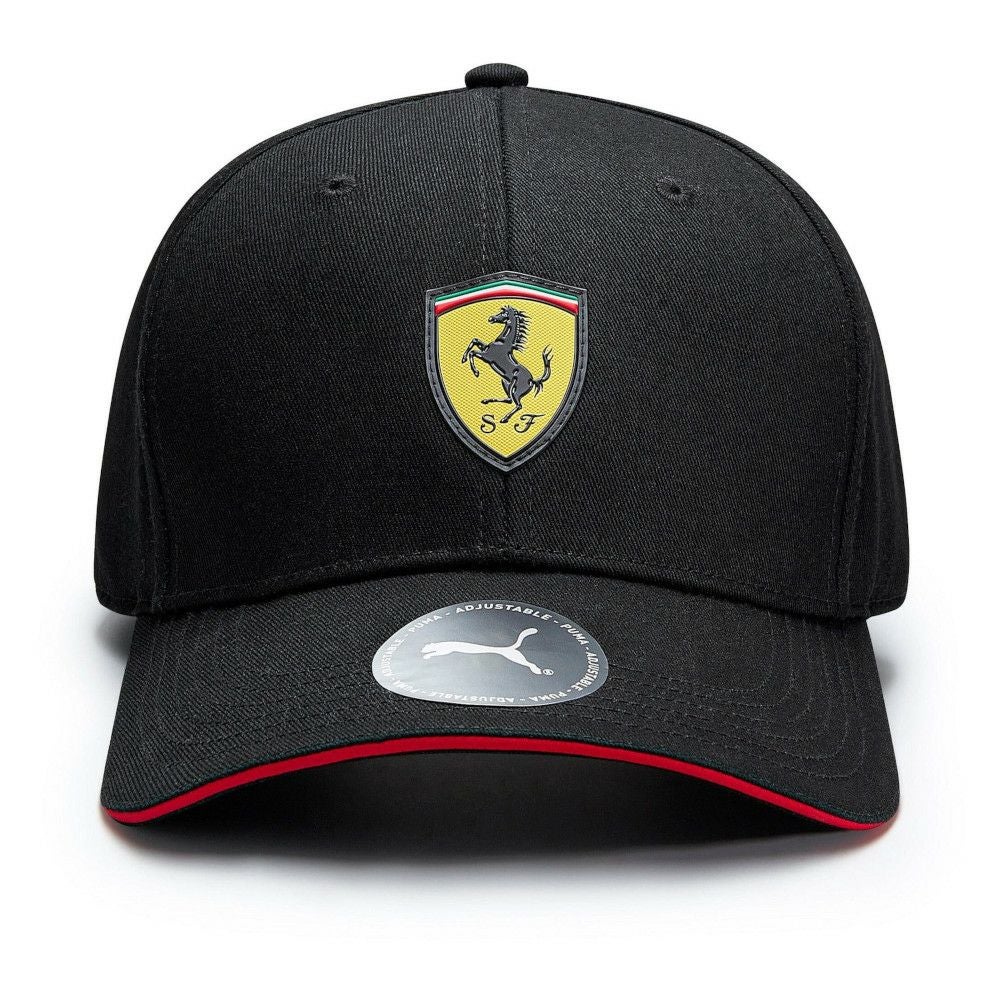 Ferrari｜スクーデリア フェラーリ スモール スクデット ロゴ クラシック ベースボール キャップ｜帽子｜ブラック