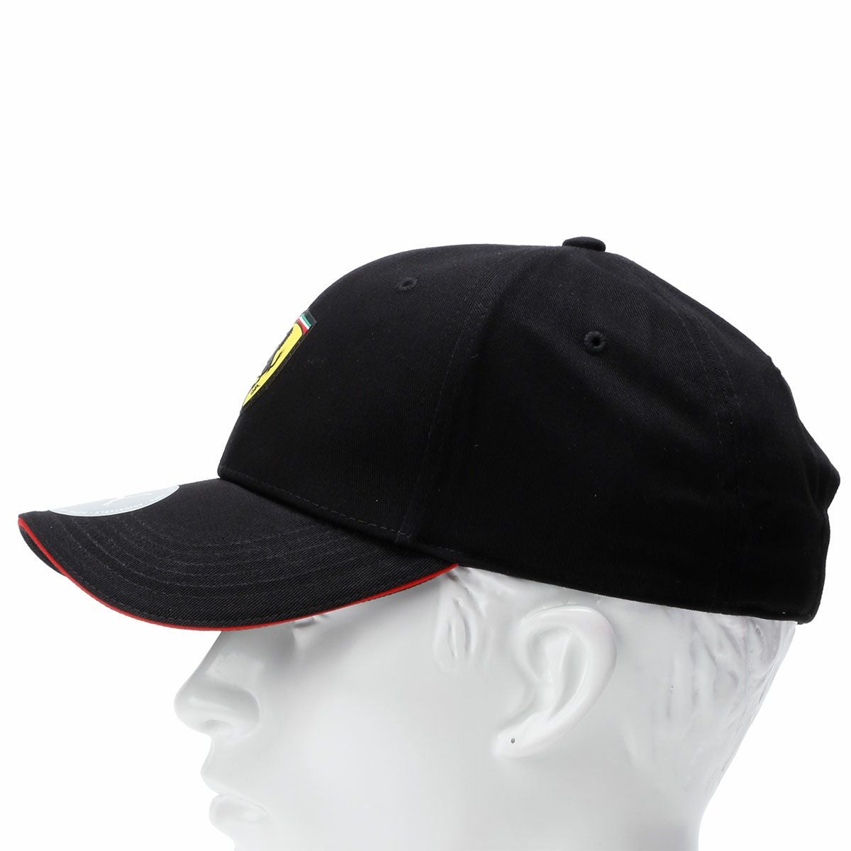 Ferrari｜スクーデリア フェラーリ スモール スクデット ロゴ クラシック ベースボール キャップ｜帽子｜ブラック