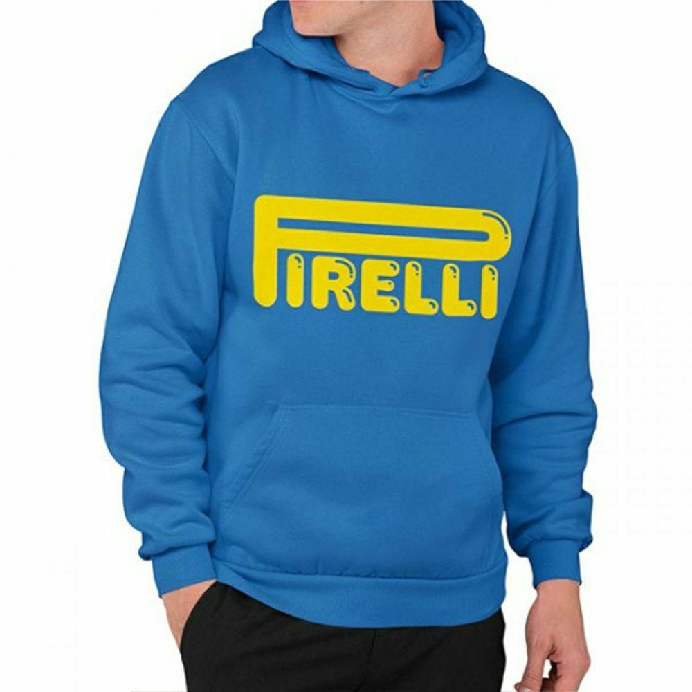 PIRELLI｜ピレリ POP フーディー｜ブルー｜モデル着用