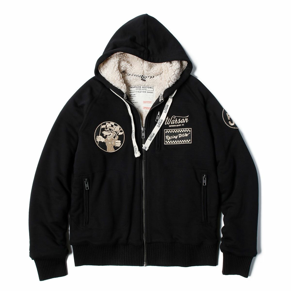 Warson Motors｜レーシング ドライバー ダブルド フーディー｜