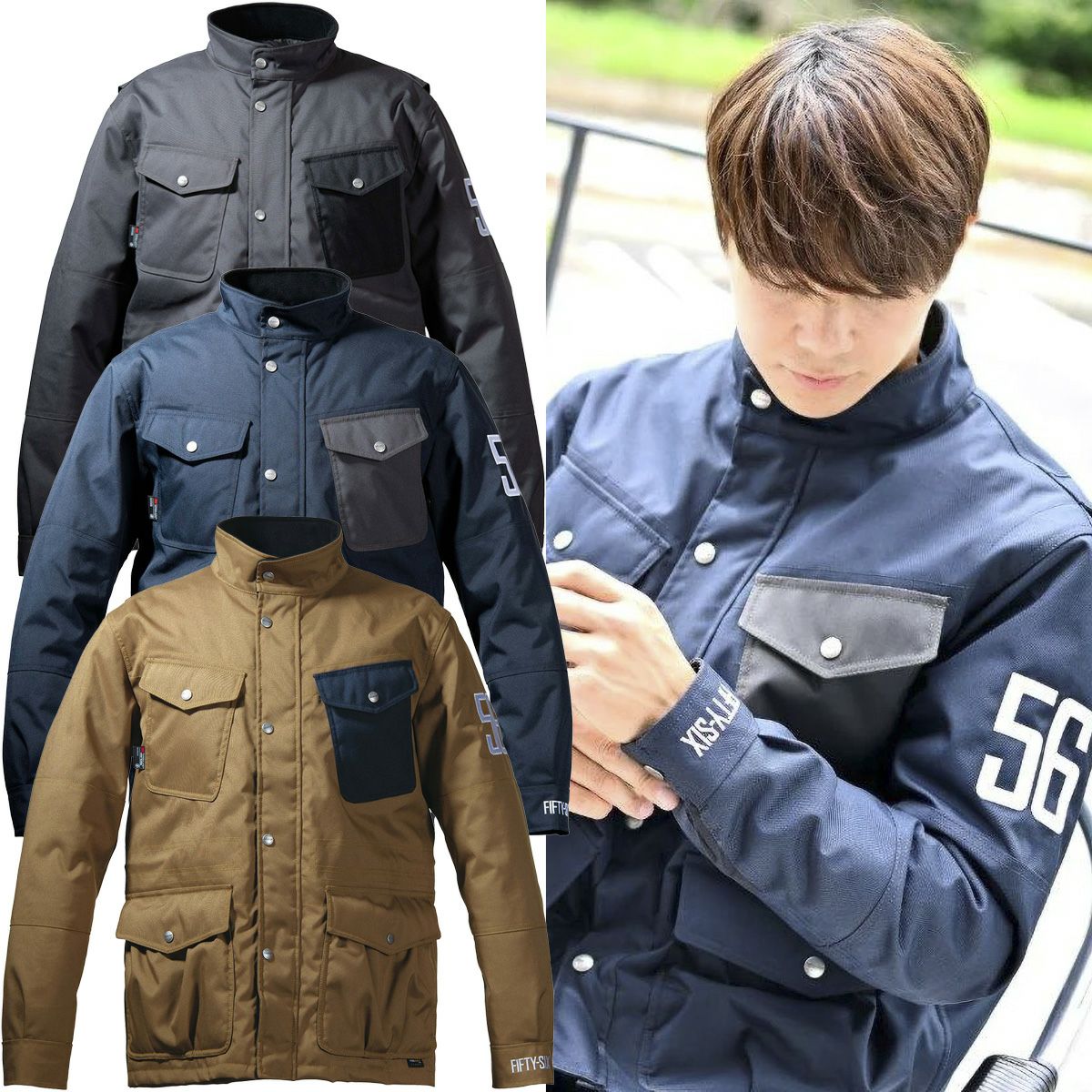 56デザイン ウインター サファ ジャケット - Motorimoda