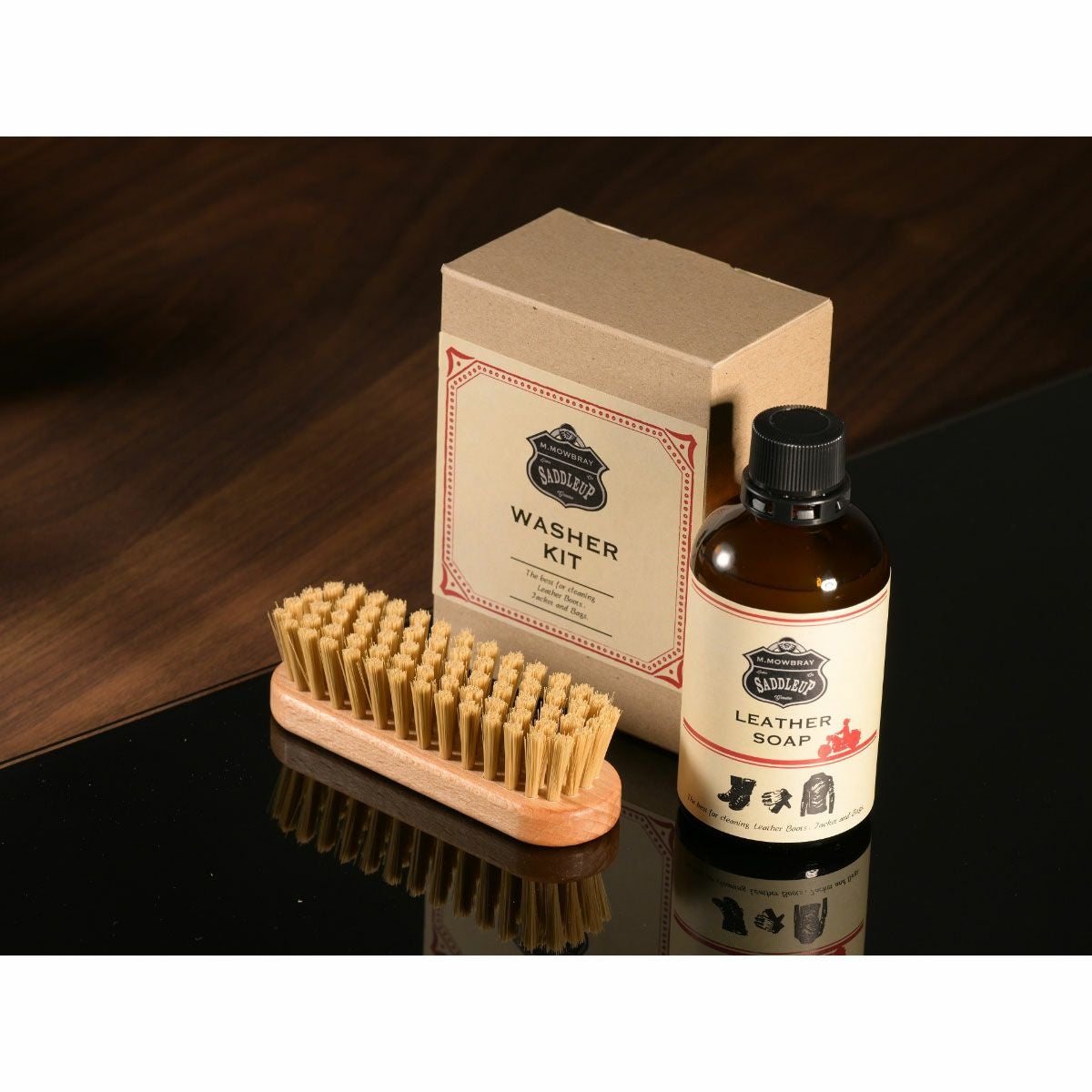 M.MOWBRAY｜サドルアップ ウォッシャーキット｜レザーケア