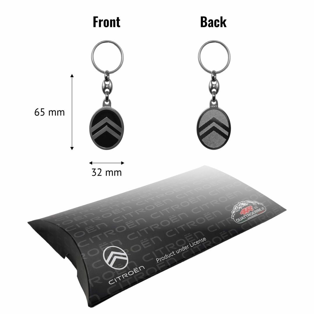 Citroen｜シトロエン NEW ロゴ キーリング｜キーホルダー｜ブラック