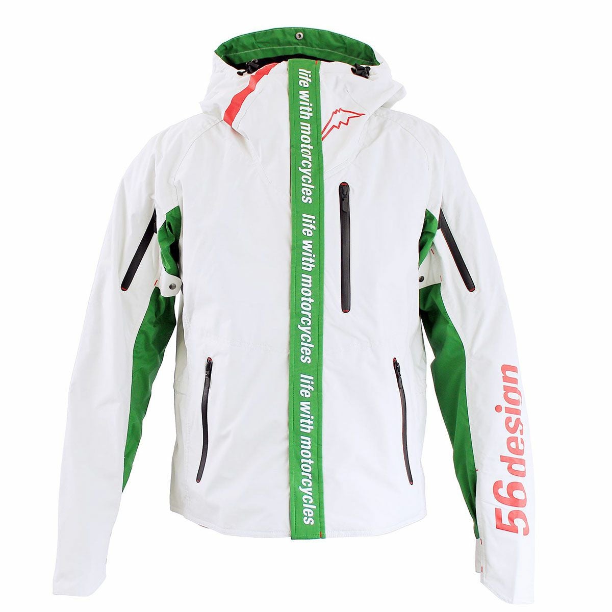 56design｜アクシス ジャケット｜ファブリック｜ホワイト×グリーン