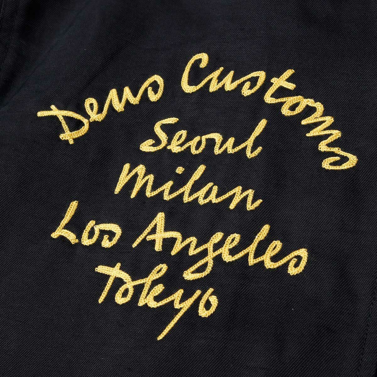 Deus Ex Machina｜チャイム レーシング ジャケット｜ファブリック｜ブラック