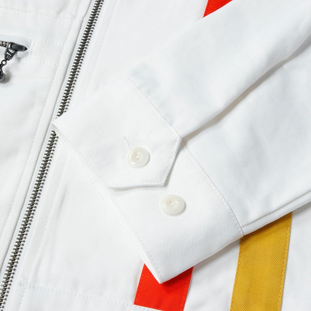 Deus Ex Machina｜チャイム レーシング ジャケット｜ファブリック｜ホワイト