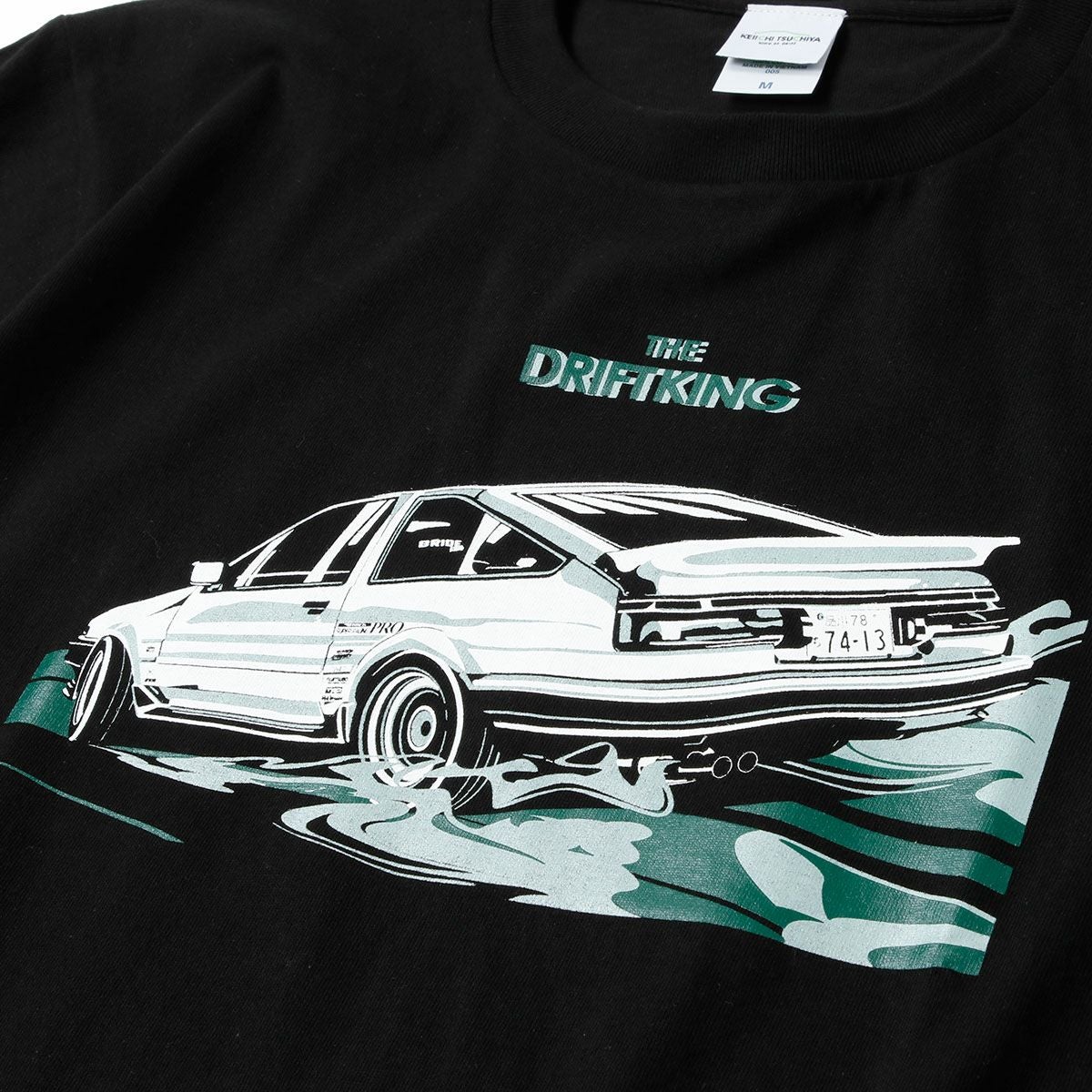 土屋圭市｜THE DRIFT KING Tシャツ｜ブラック