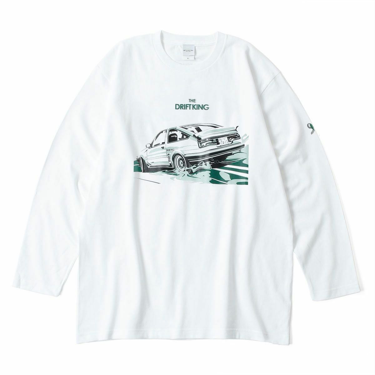 土屋圭市｜THE DRIFT KING ロング Tシャツ｜ロングスリーブ｜ホワイト