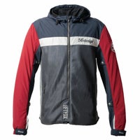 56design｜ハーフ メッシュ パーカー エヴォ 24｜メッシュ｜カーマインレッド