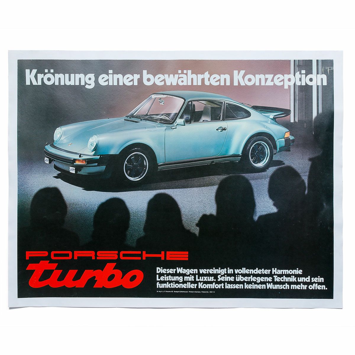 ポルシェ 930 ターボ ヴィンテージ ポスター | モトーリモーダ公式