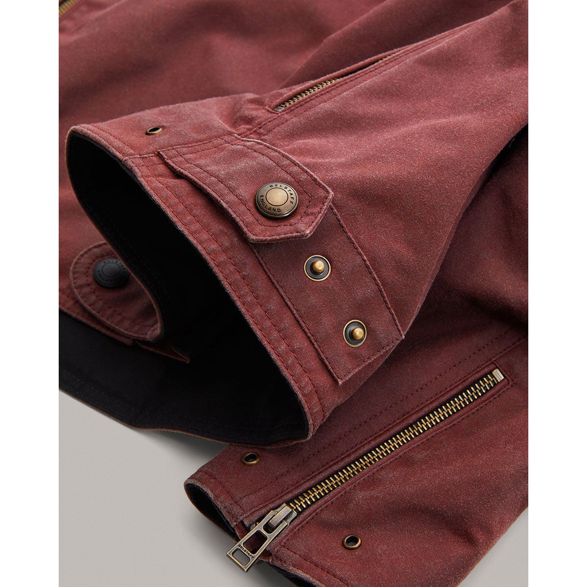 BELSTAFF｜アリエル モーターサイクル ジャケット｜ファブリック｜レーシングレッド