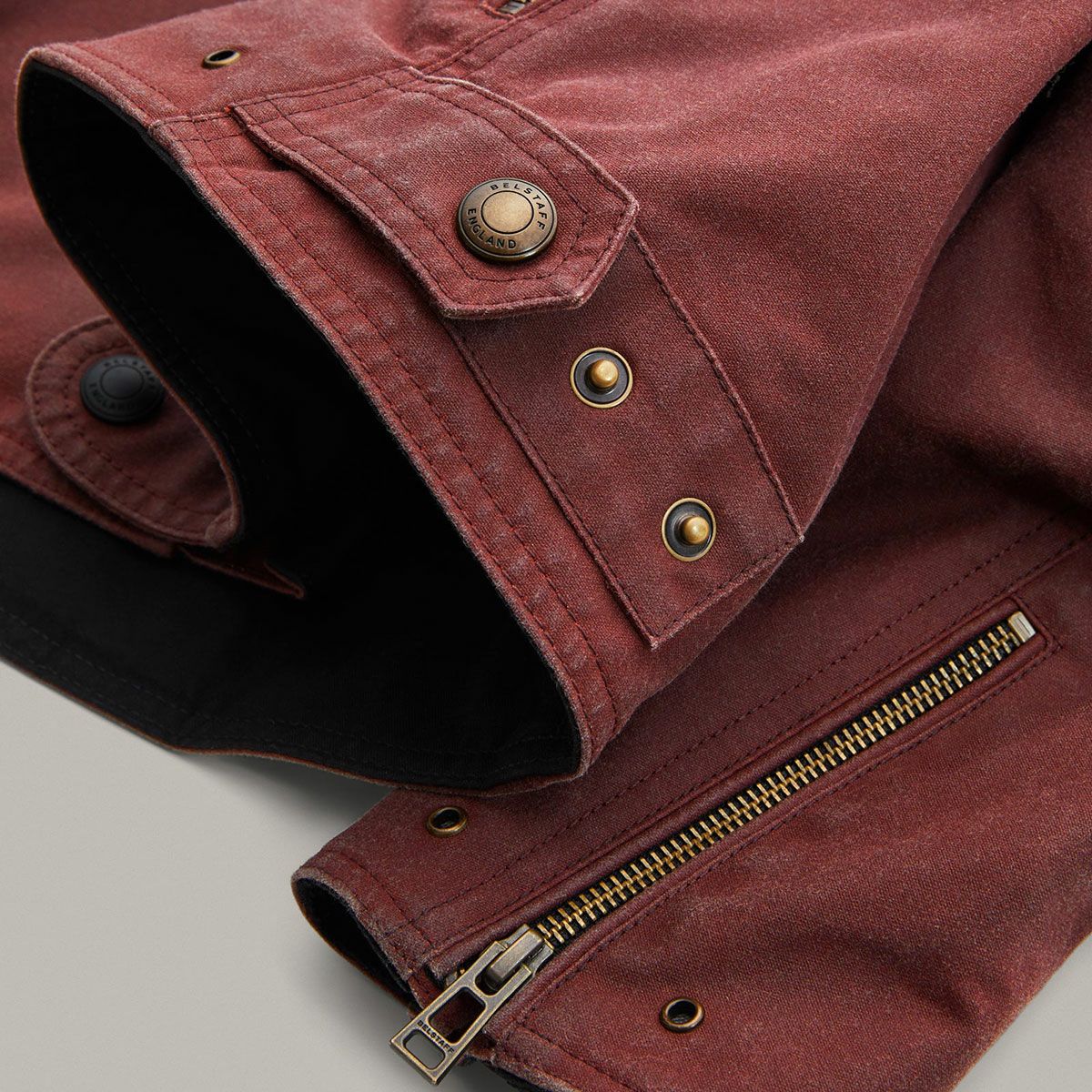 BELSTAFF｜アリエル モーターサイクル ジャケット｜ファブリック｜レーシングレッド