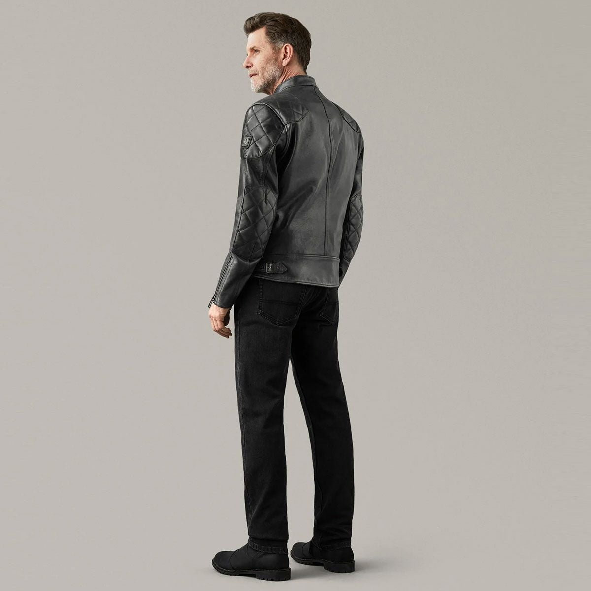 BELSTAFF｜センテナリー アウトロー プロ｜レザー｜ブラック｜モデル着用