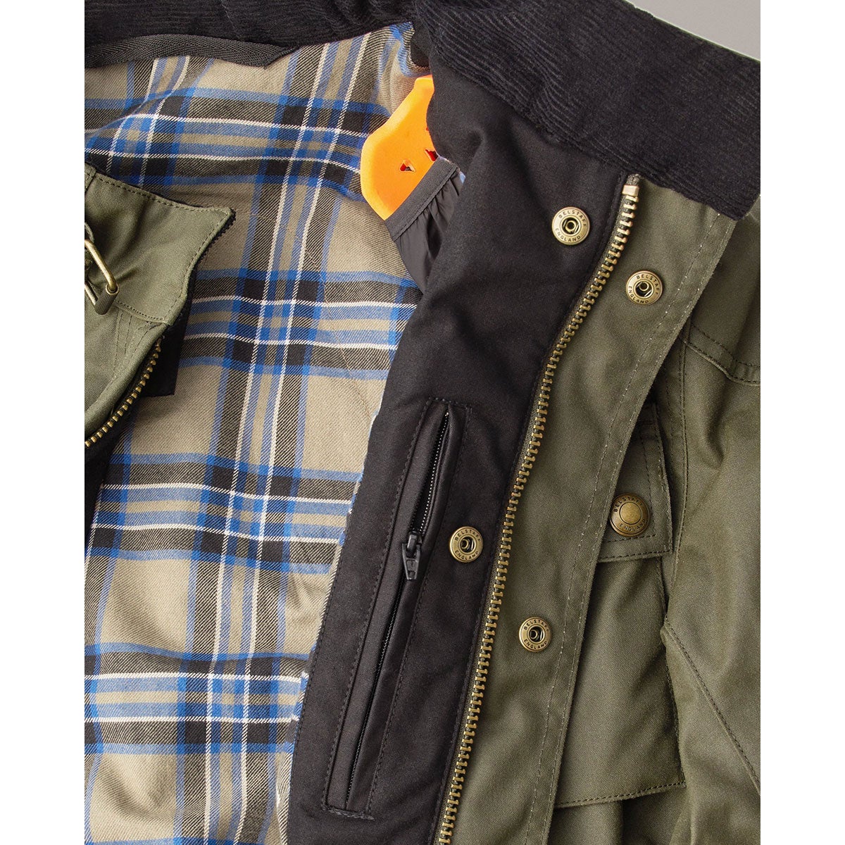 BELSTAFF｜クロスビー モーターサイクル ジャケット｜ファブリック｜フォレストグリーン