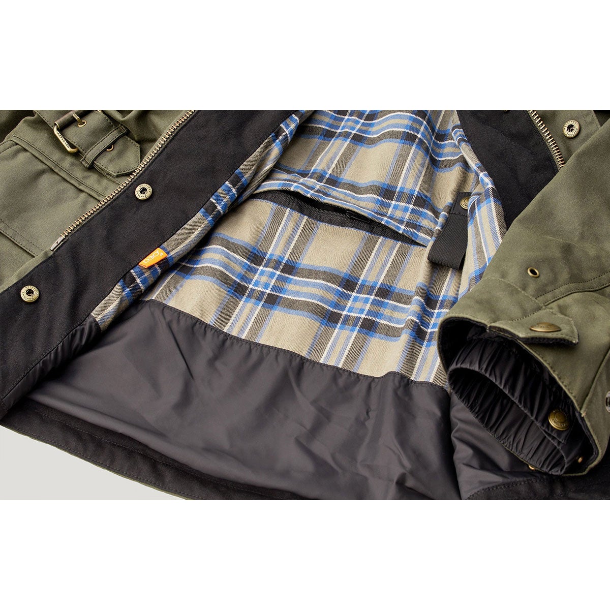 BELSTAFF｜クロスビー モーターサイクル ジャケット｜ファブリック｜フォレストグリーン