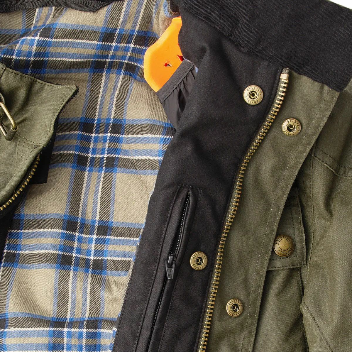 BELSTAFF｜クロスビー モーターサイクル ジャケット｜ファブリック｜フォレストグリーン