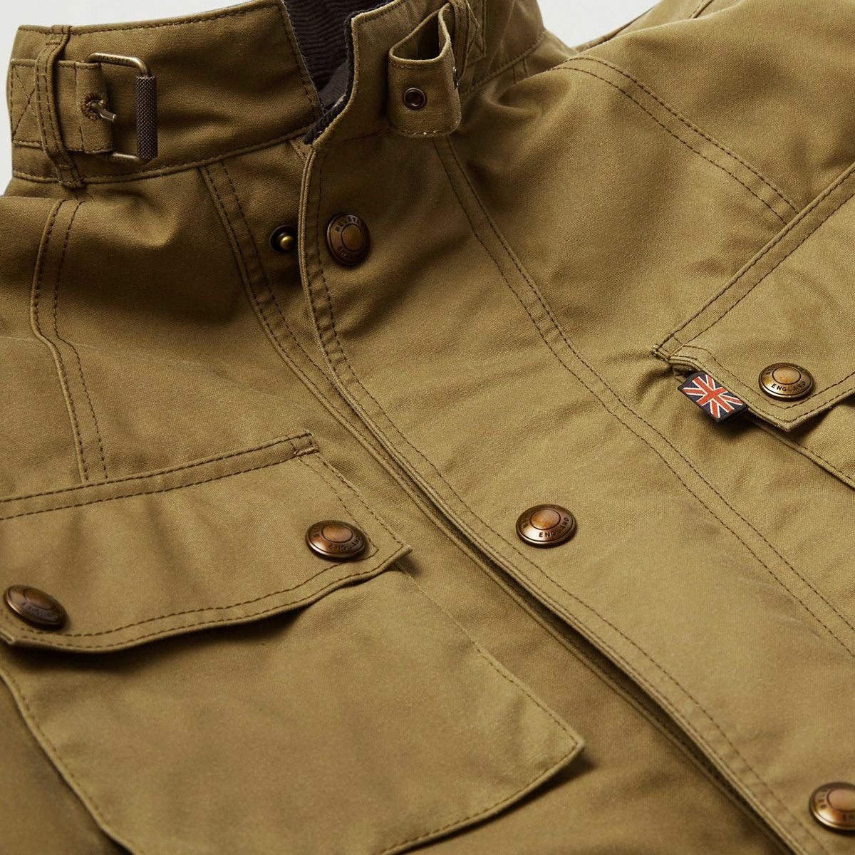 BELSTAFF｜クロスビー モーターサイクル ジャケット｜ファブリック｜サンド