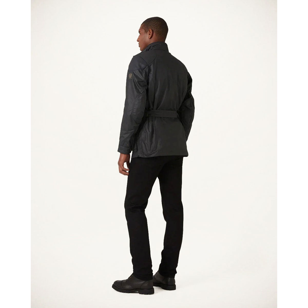 BELSTAFF｜トライアルマスター モーターサイクル ジャケット｜ファブリック｜ブラック｜モデル着用