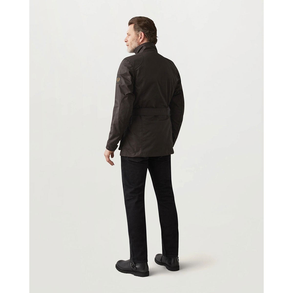BELSTAFF｜トライアルマスター モーターサイクル ジャケット｜ファブリック｜マホガニー｜モデル着用