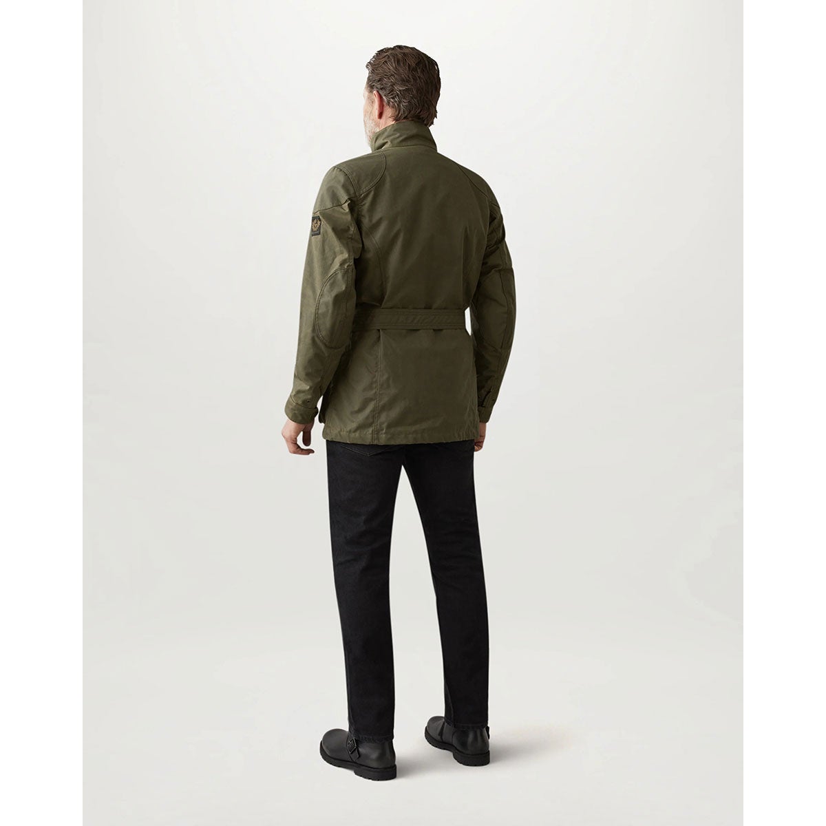 BELSTAFF｜トライアルマスター モーターサイクル ジャケット｜ファブリック｜オリーブグリーン｜モデル着用