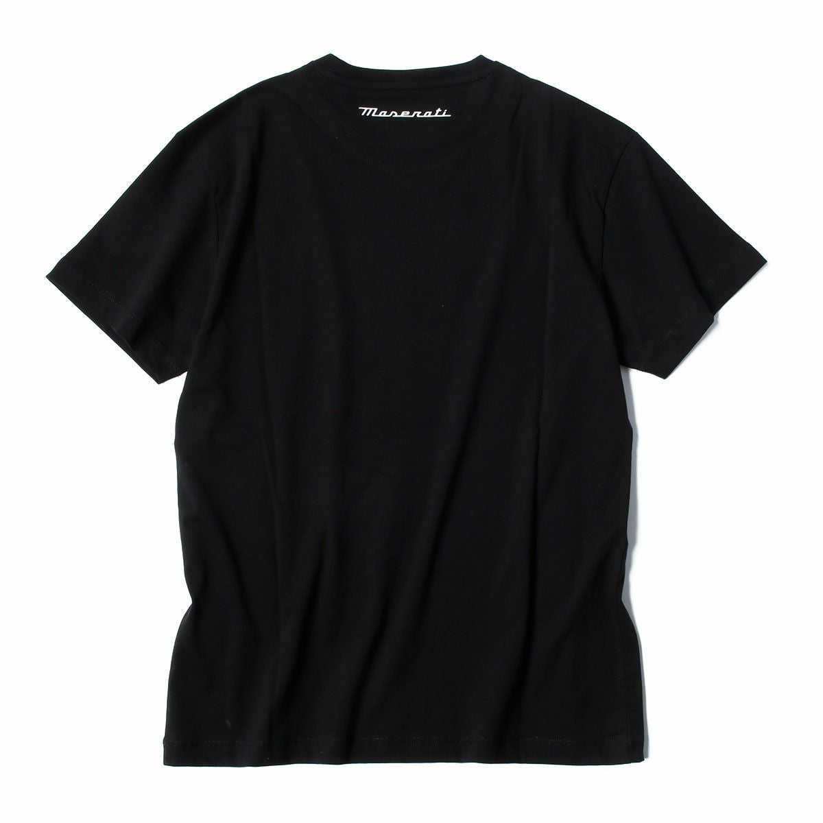 MASERATI｜マセラティ トライデント ビッグロゴ Tシャツ｜ブラック