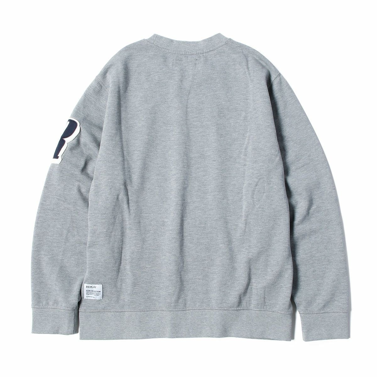 Replay｜バーシティ スウェットシャツ｜スウェットReplay｜バーシティ スウェットシャツ｜グレー