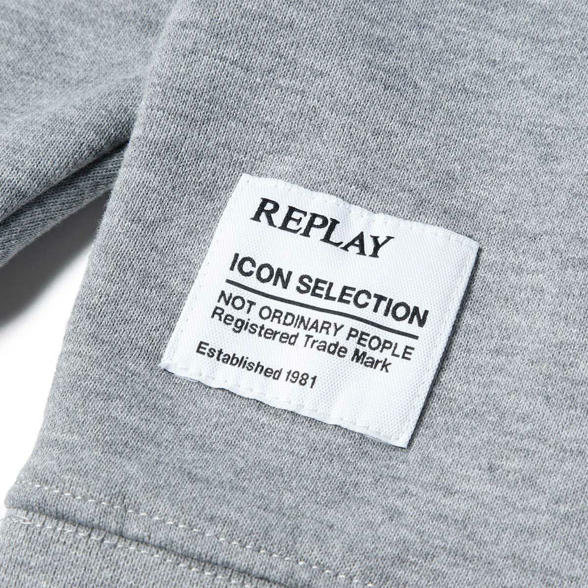 Replay｜バーシティ スウェットシャツ｜スウェットReplay｜バーシティ スウェットシャツ｜グレー